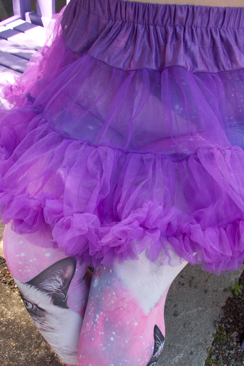 Layered Tulle Petticoat - Purple