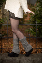 Windsor Cable Leg Warmers - Charcoal