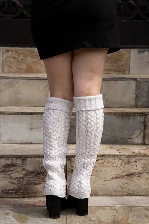 Classic Knit Leg Warmers Rib knit Knee high Leg Warmer Socks