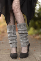Tweed Leg Warmers - Charcoal