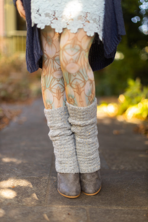 Button Leg Warmers in Ivory Over-the-knee Leggings Lots of Colors
