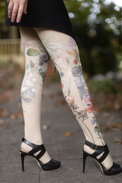 Dragees Printed Tights - Extra Small