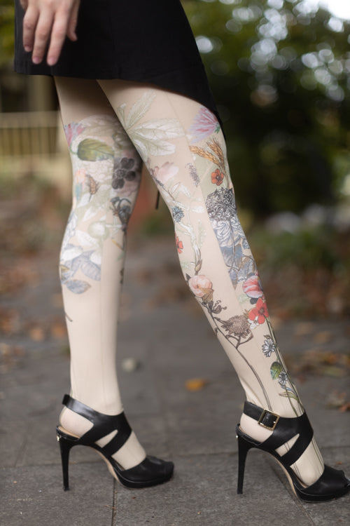 Dragees Printed Tights - Extra Small