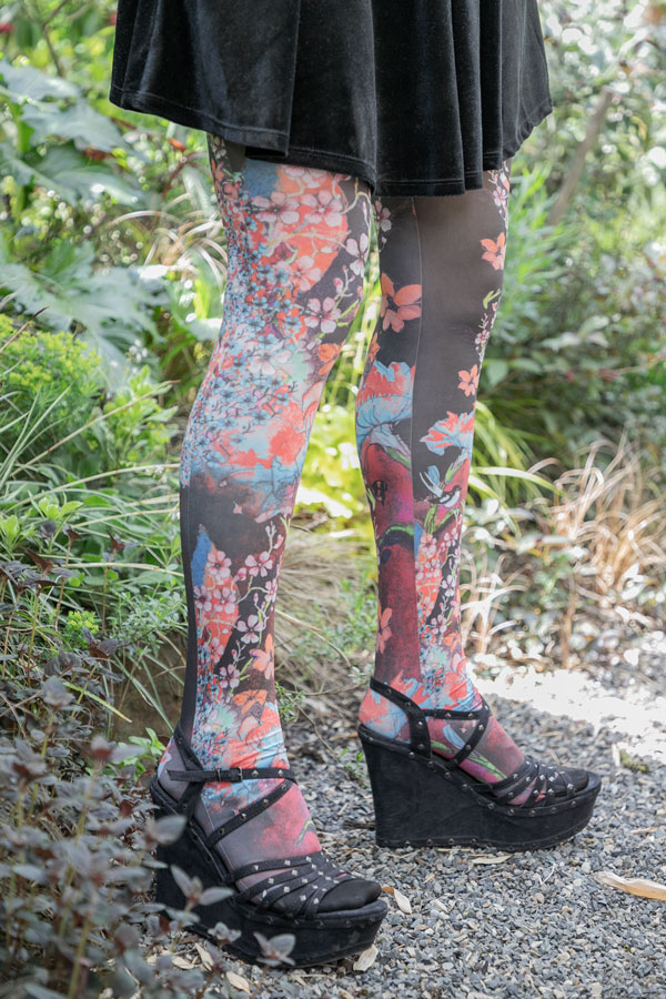 Sous Le Vent Printed Tights