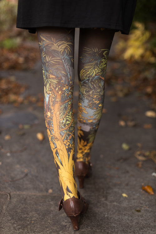 L'Ile Au TrÃ©sor Printed Tights - Extra Small