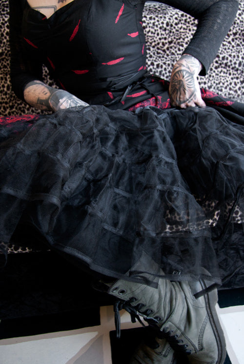 Mid-Length Petticoat - Black