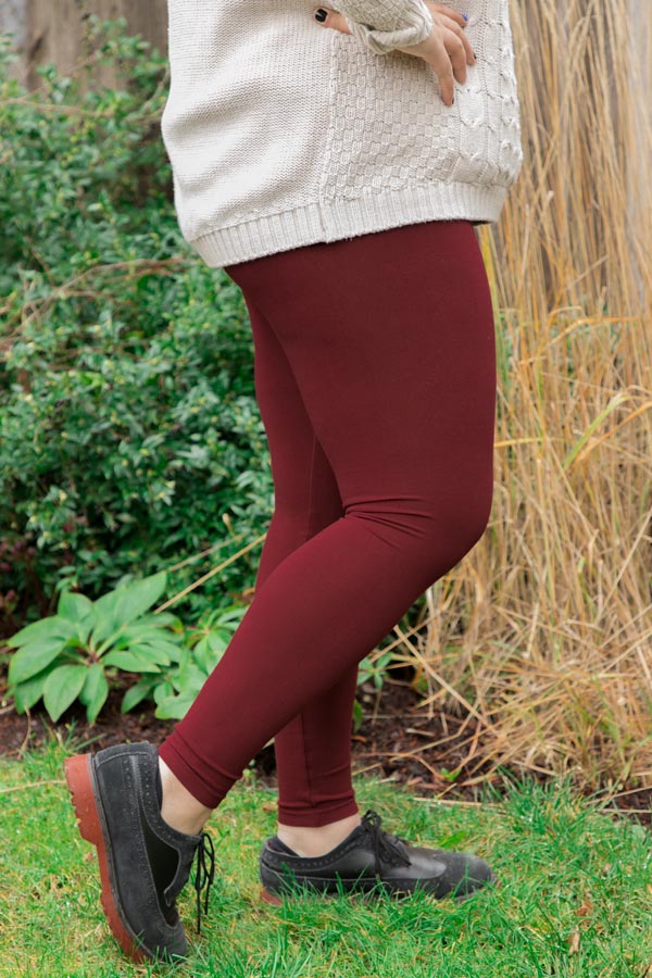 Plus Size High Waisted Fleece Lined Leggings – Sock Dreams