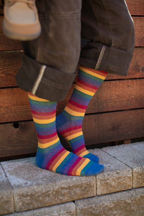 Rainbow Striped Anklet Toe Socks – Sock Dreams