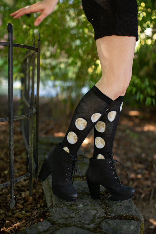 Moon Phases Knee High