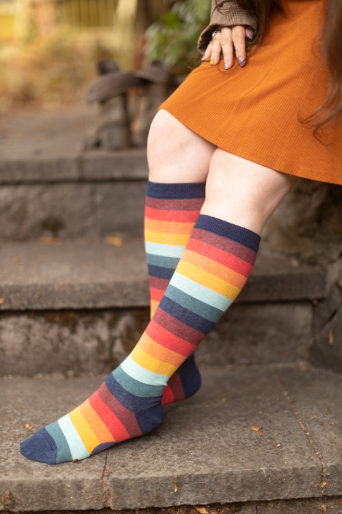 Citrus Stripe Rainbow Toe Socks – Sock Dreams