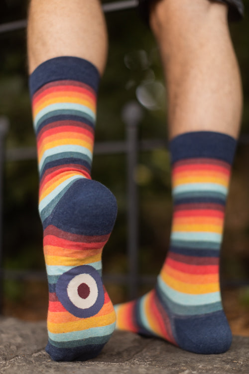 Citrus Stripe Rainbow Toe Socks – Sock Dreams