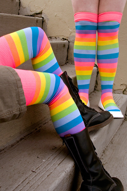 Classic Rainbow Striped Knee High – Sock Dreams