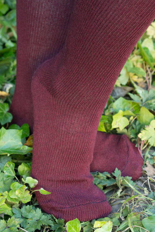 O Basics Knee Socks - Dark Red