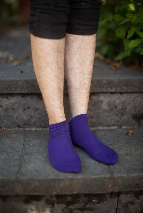Pima Ankle Zone Socks - Violet