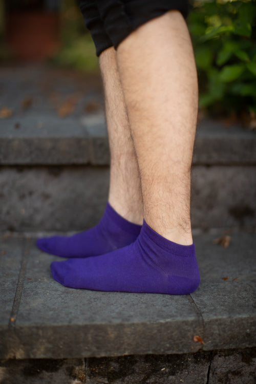 Pima Ankle Zone Socks - Violet
