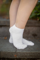 Pima Ankle Zone Socks - White