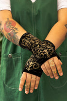 Polonova Imperial Arm Warmers - Black with Gold