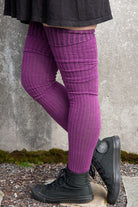 Ribbed M Stockings - Purple