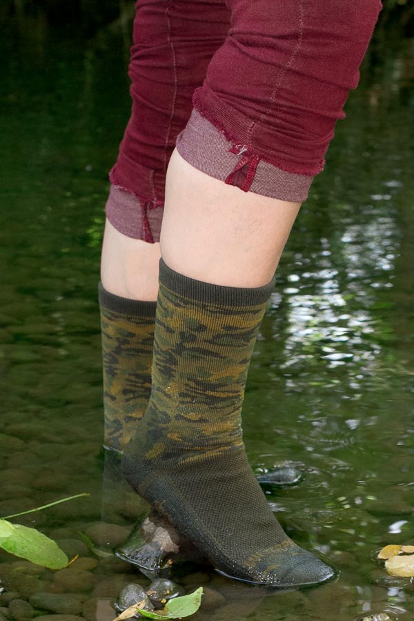 Crosspoint Camo Waterproof Socks - Forest - Small/Medium