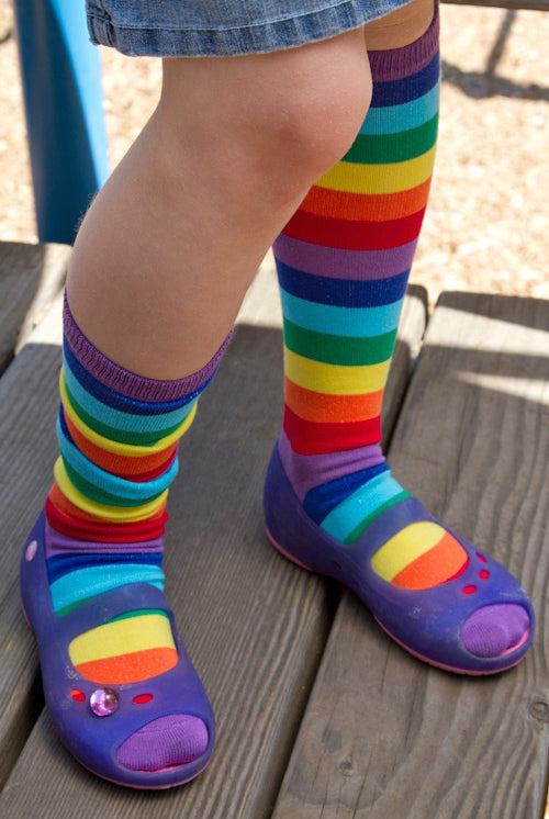Rainbow Youth & Junior Knee High - Rainbow - Youth