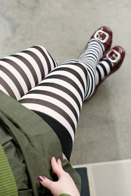 Plus Size Striped Over the Knee