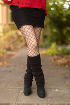 Cable Leg Warmers - Black