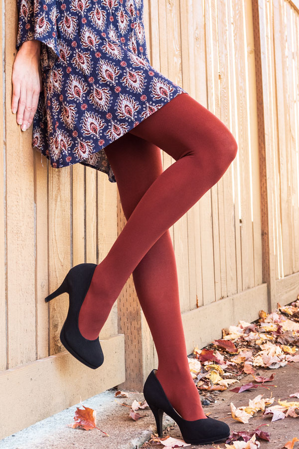 Opaque Tights - Sweetheart - Snag  Opaque tights, Red tights, Patterned  tights