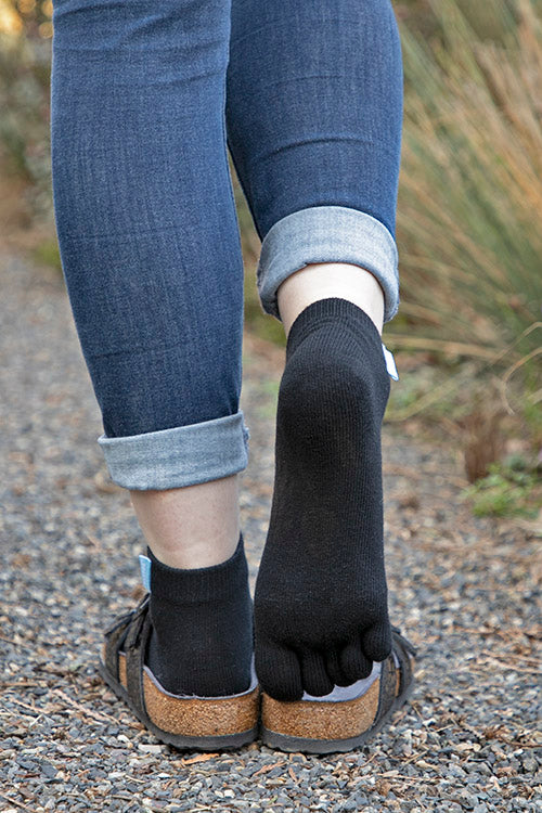 TOETOE® Socks - Anklet Toe Socks Grey Unisize